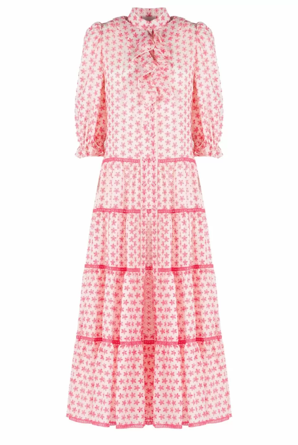 Dresses | Luisa Beccaria Long Chemisier Eyelet Dress