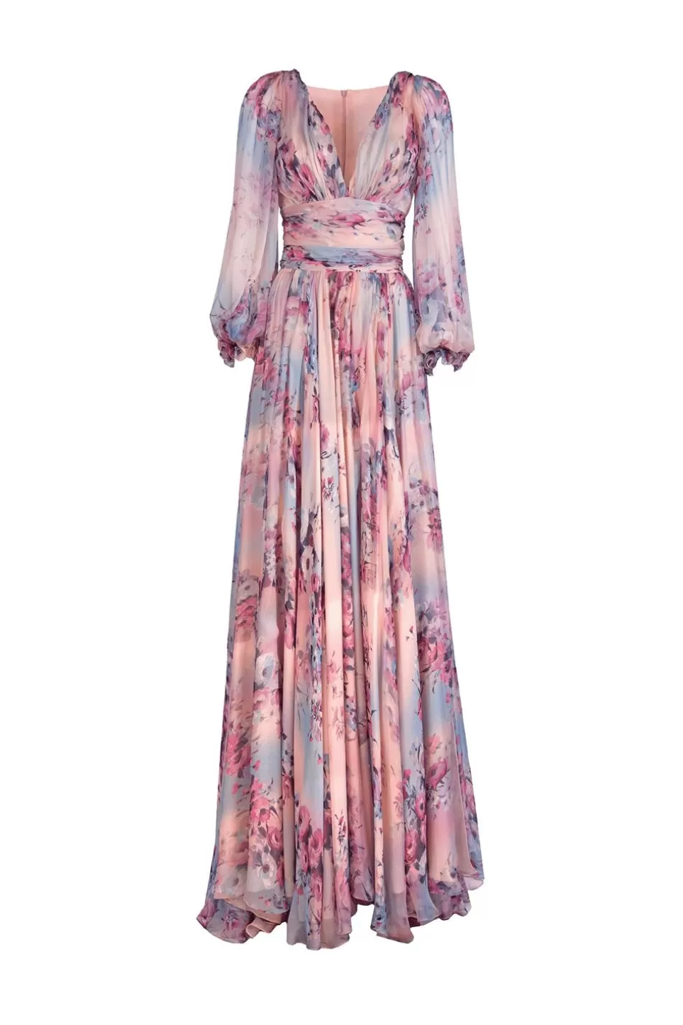 Dresses | Luisa Beccaria Lucrezia'S Printed Chiffon Gown