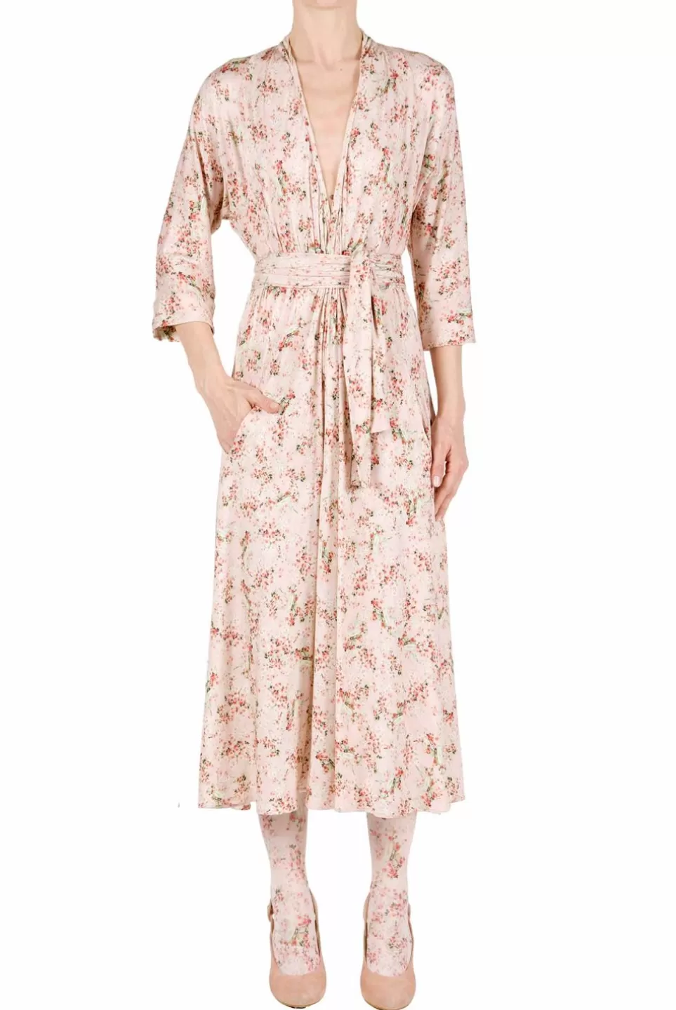 Dresses | Luisa Beccaria Luisa Jersey Rose Buds Print Dress