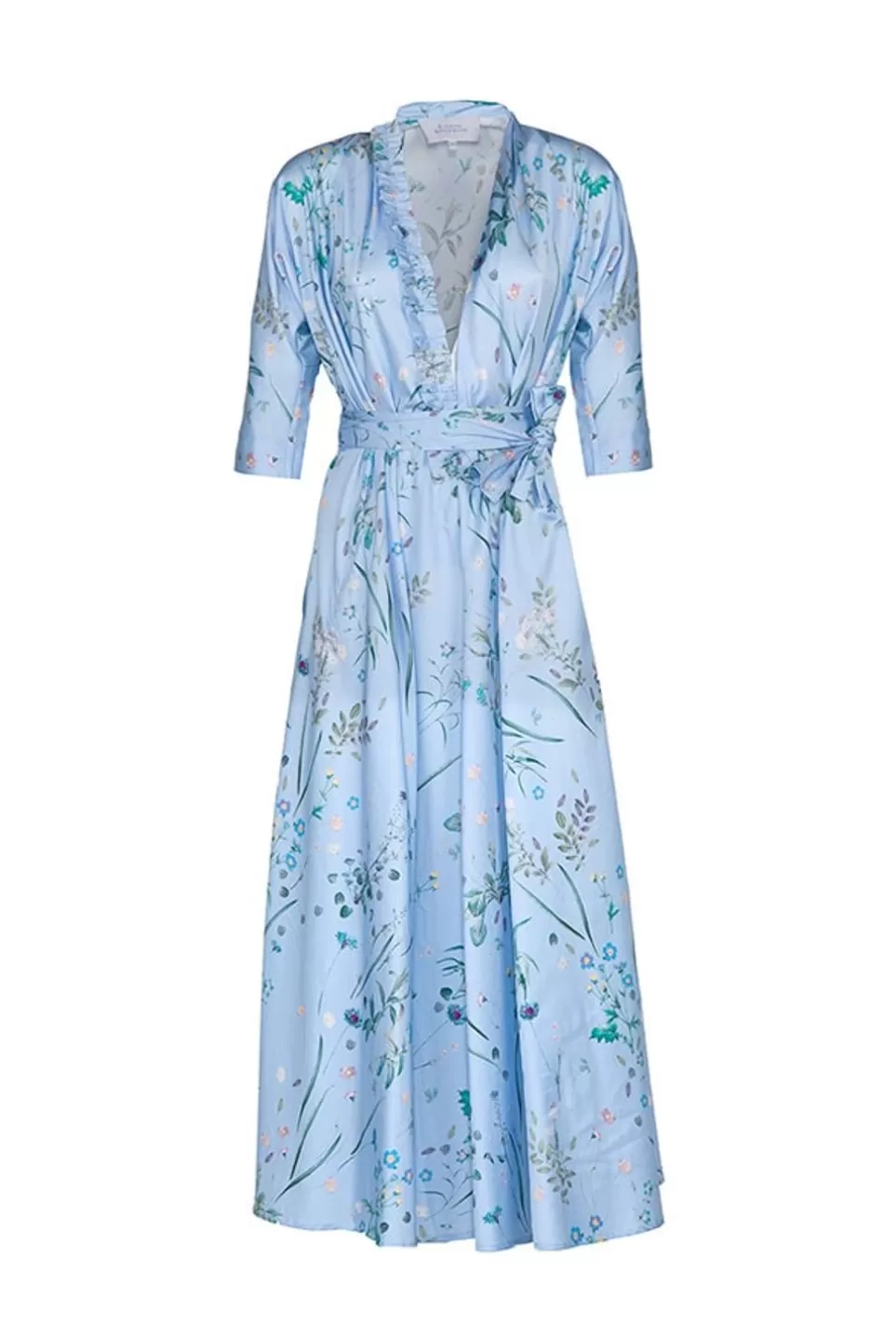 Dresses | Luisa Beccaria Luisa Wrap Herbarium Print Cotton Dress