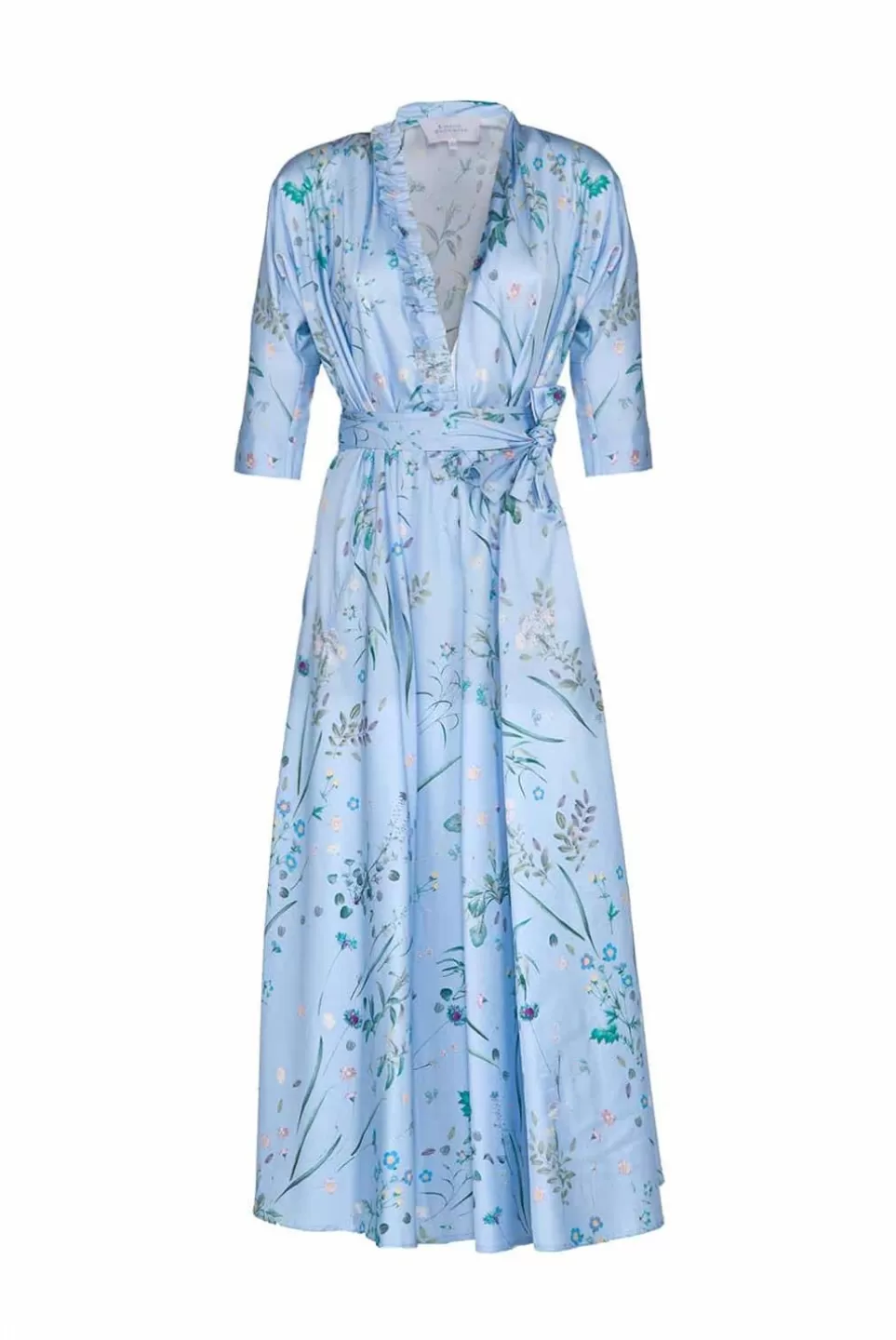 Dresses | Luisa Beccaria Luisa Wrap Herbarium Print Cotton Dress