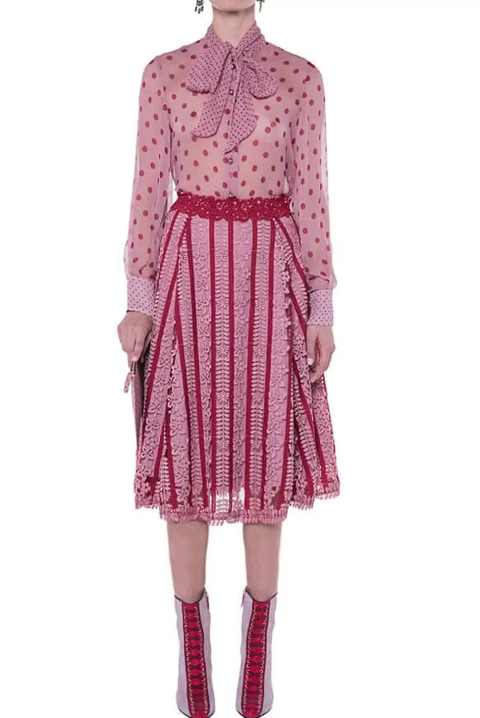 Skirts | Luisa Beccaria Macrame Embroidered Skirt