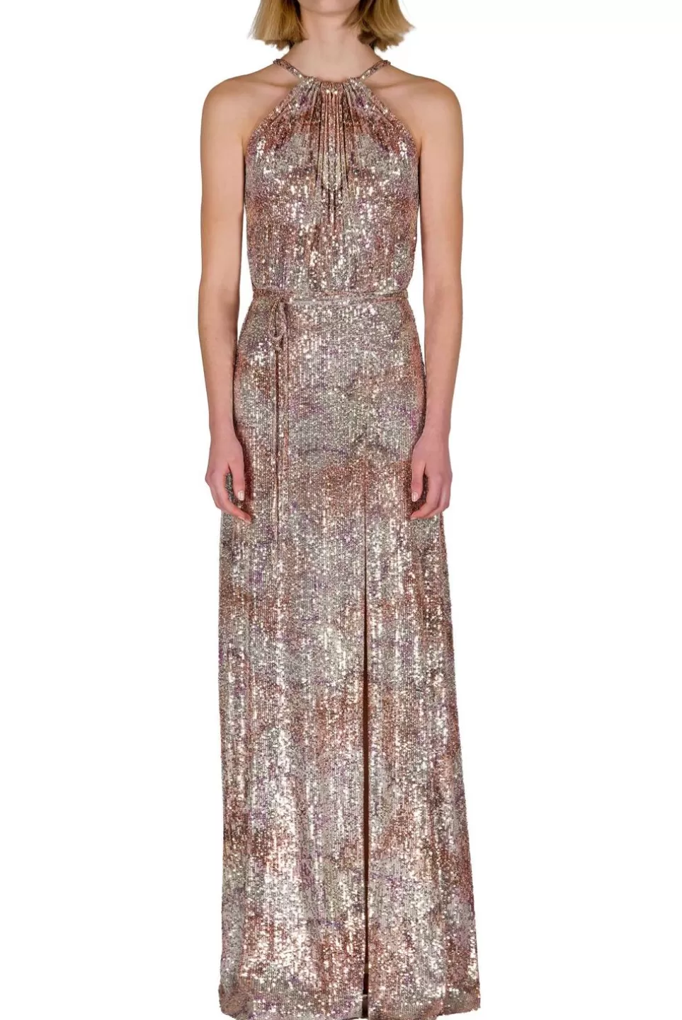 Dresses | Luisa Beccaria Marble Sequin Dress With American Neckline