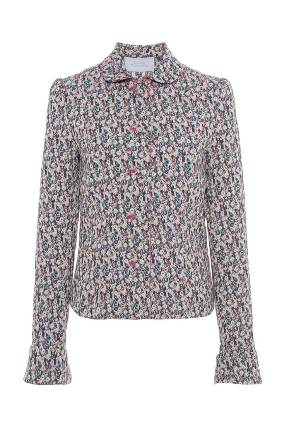 Jackets & Coats | Luisa Beccaria Micro Floral Jacquard Jacket