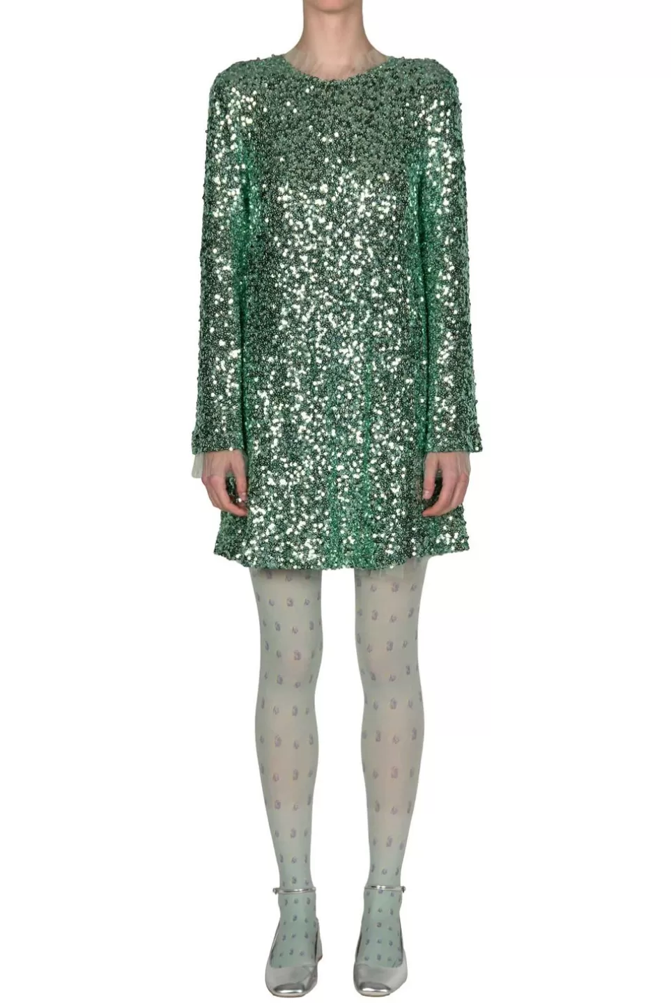 Dresses | Luisa Beccaria Mint Sequin Mini Dress