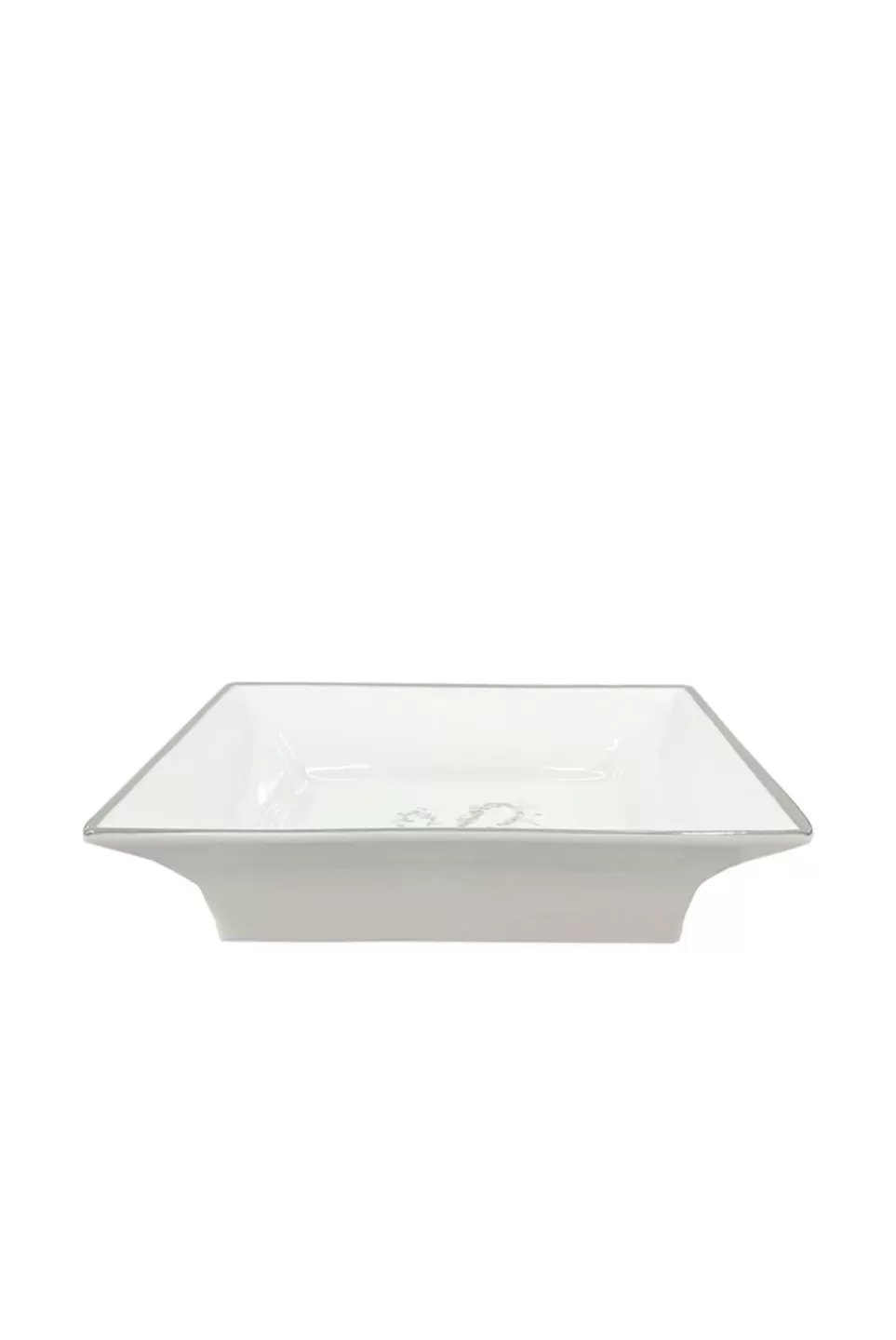 Tray | Luisa Beccaria Personalizable Monogram Change Tray With Green Border