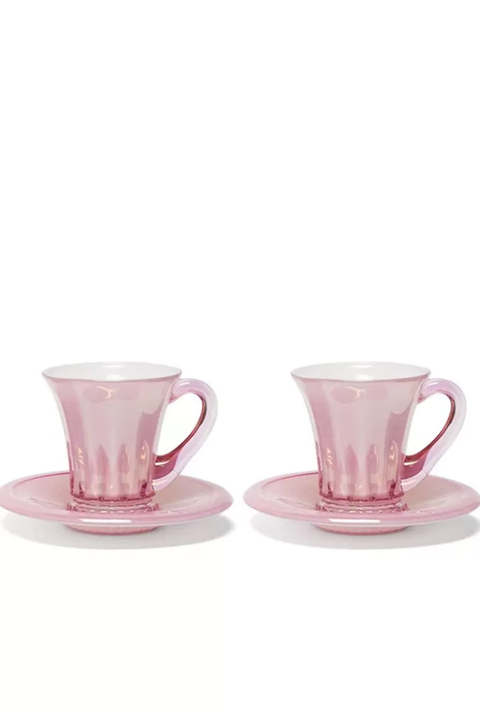 Cups | Luisa Beccaria Pink Set Of Two Doge Coffee Cups