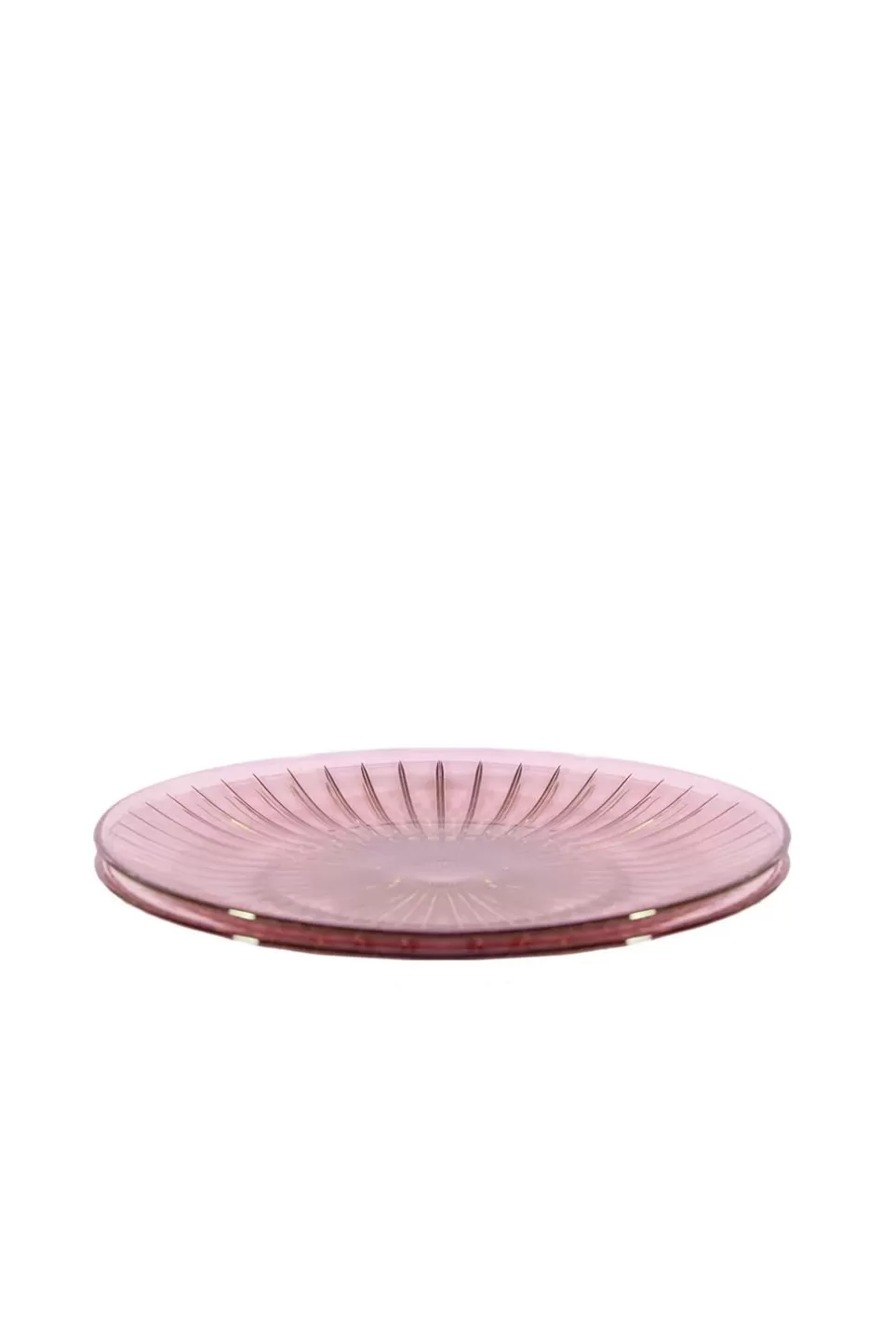 Plate | Luisa Beccaria Pink Set Of Two Glass Plate