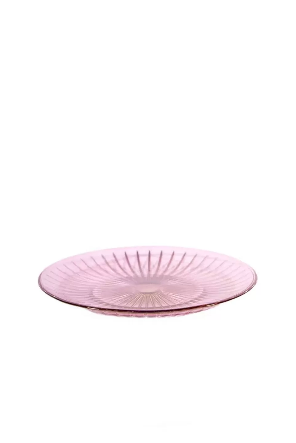 Plate | Luisa Beccaria Pink Set Of Two Glass Plate