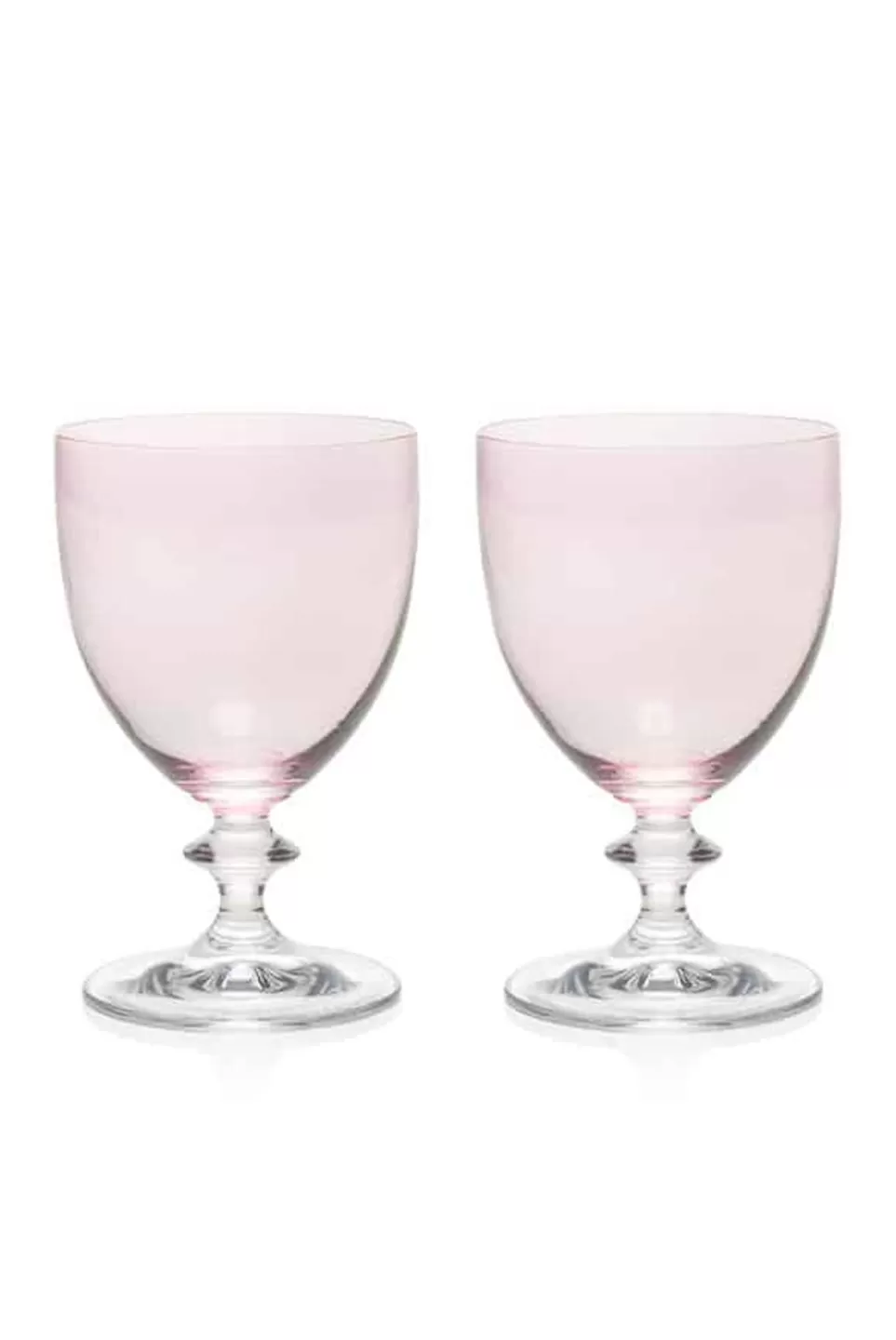 Water | Luisa Beccaria Pink Set Of Two Rosy Water Glass