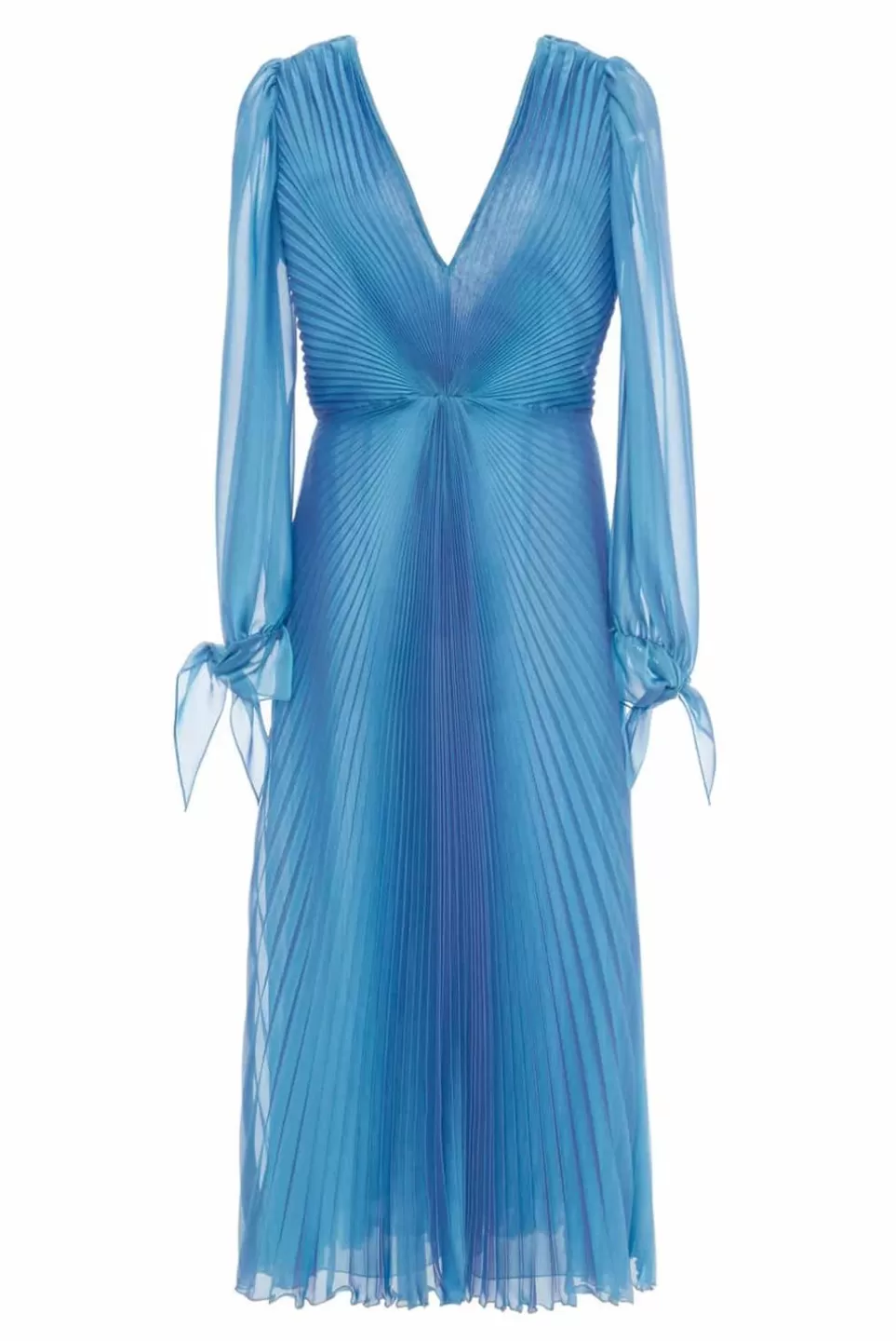 Dresses | Luisa Beccaria Pleated Chiffon Irridescent Midi Dress