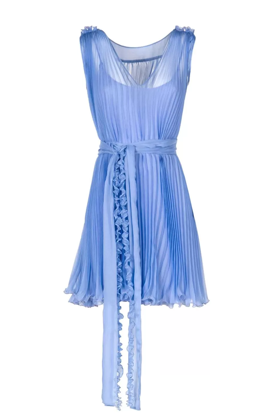 Dresses | Luisa Beccaria Pleated Mini Silk Dress