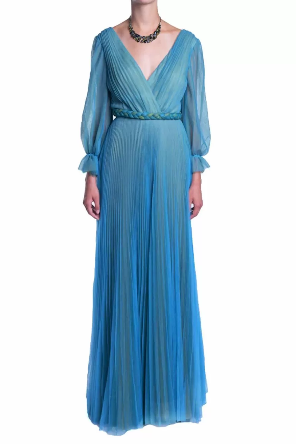 Dresses | Luisa Beccaria Pleated Tulle Maxi Dress