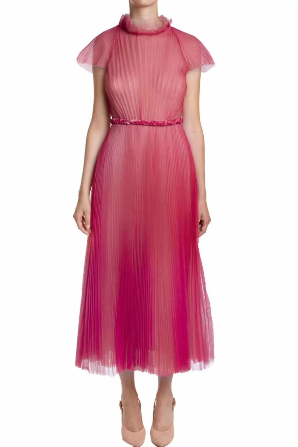 Dresses | Luisa Beccaria Pleated Tulle Midi Dress