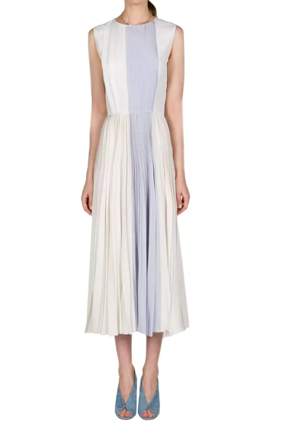 Dresses | Luisa Beccaria Pleated Two Tone Midi Dress