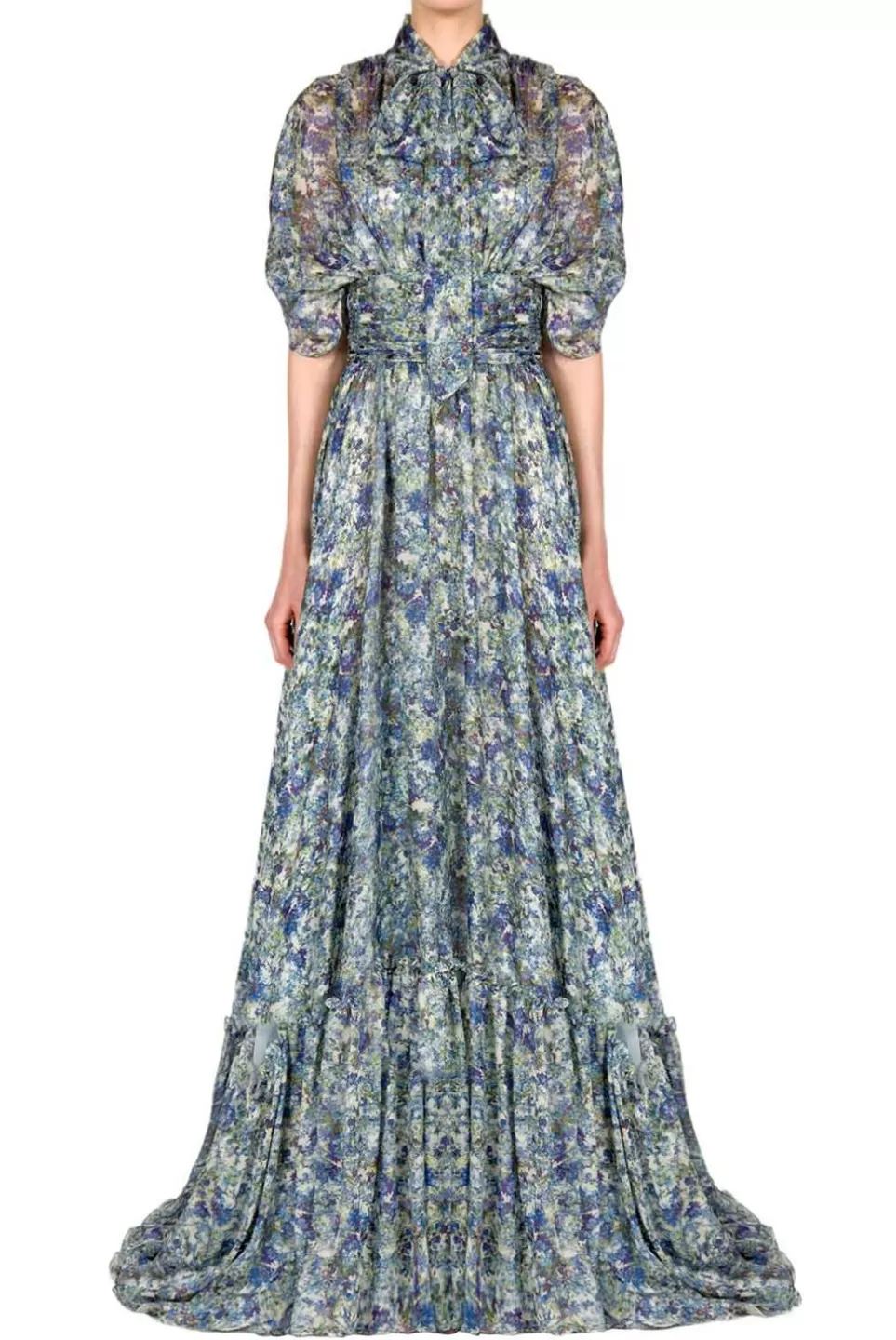 Dresses | Luisa Beccaria Printed Chiffon Maxi Dress