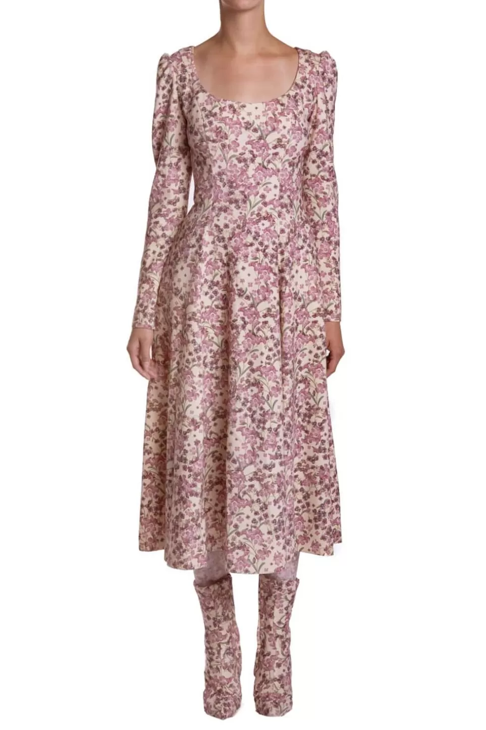 Dresses | Luisa Beccaria Printed Wool Stretch Dress