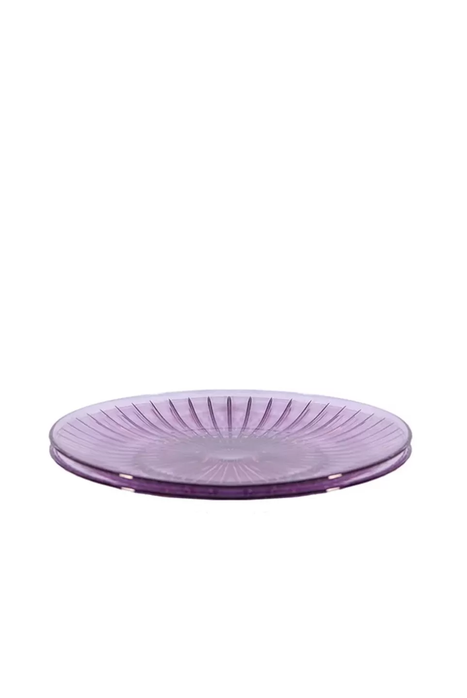 Plate | Luisa Beccaria Purple Set Of Two Glass Plate