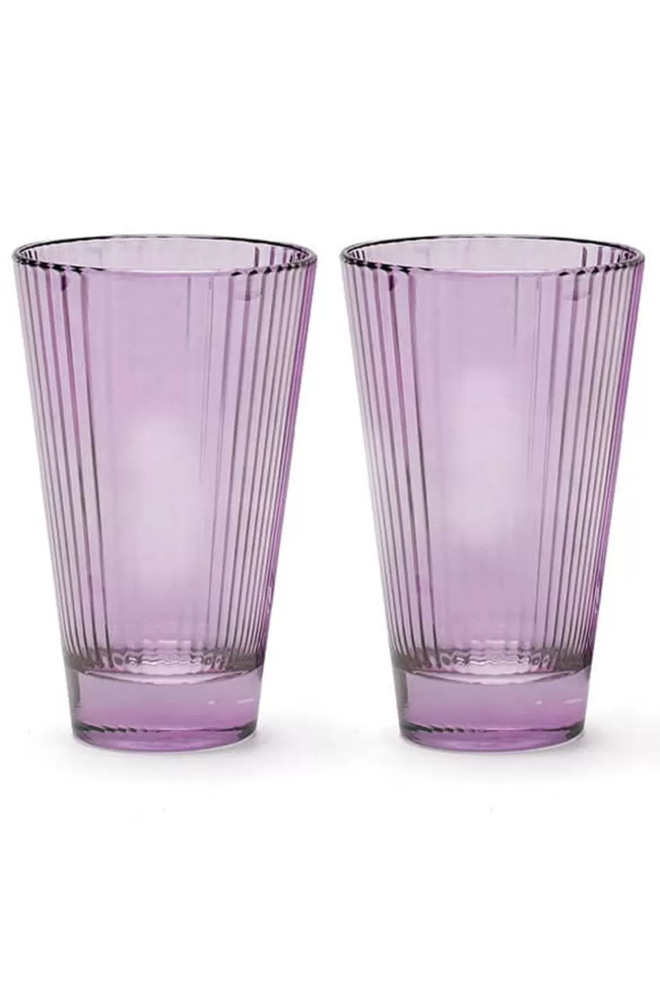 Tumblers | Luisa Beccaria Purple Set Of Two Isis Water Glass