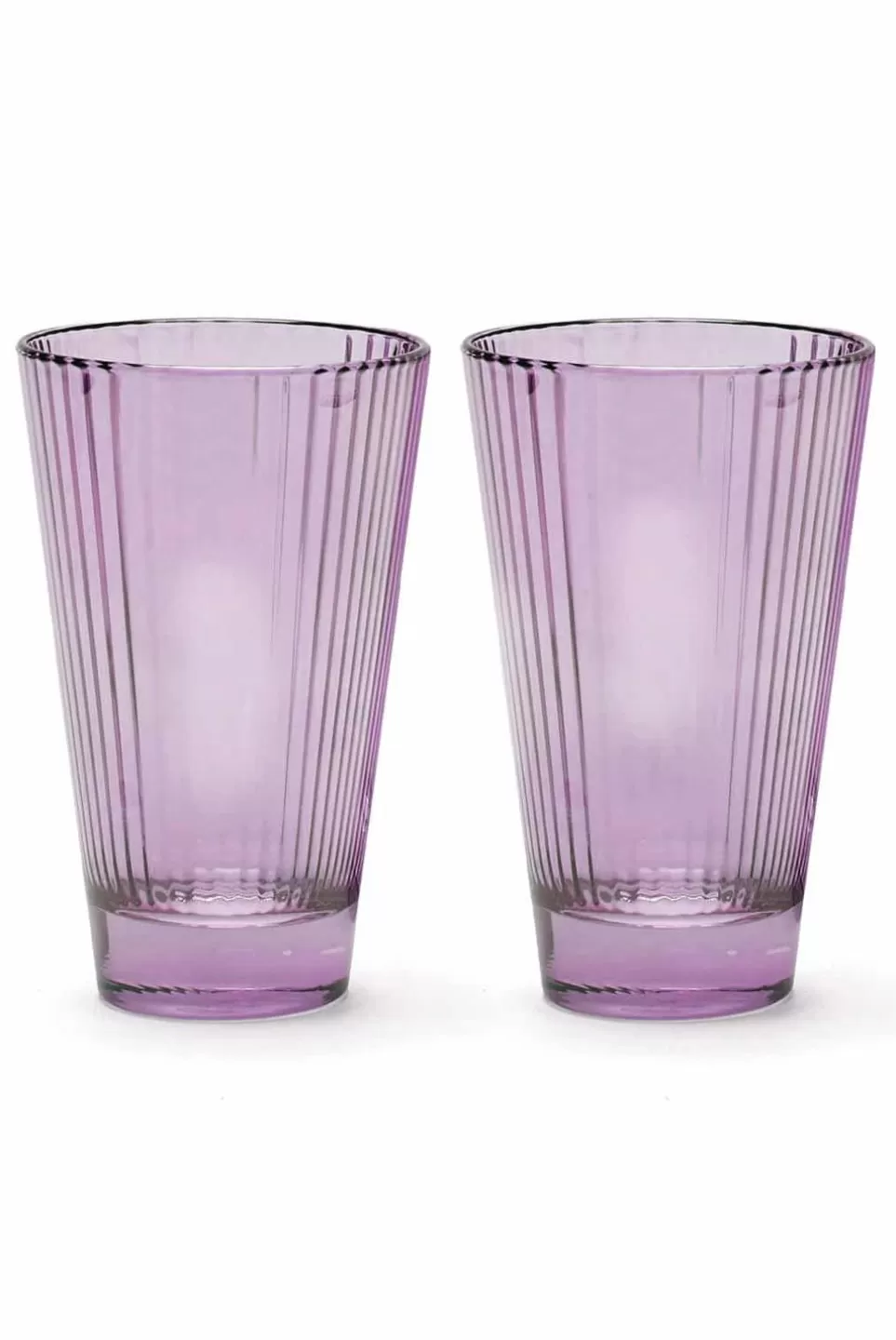 Tumblers | Luisa Beccaria Purple Set Of Two Isis Water Glass