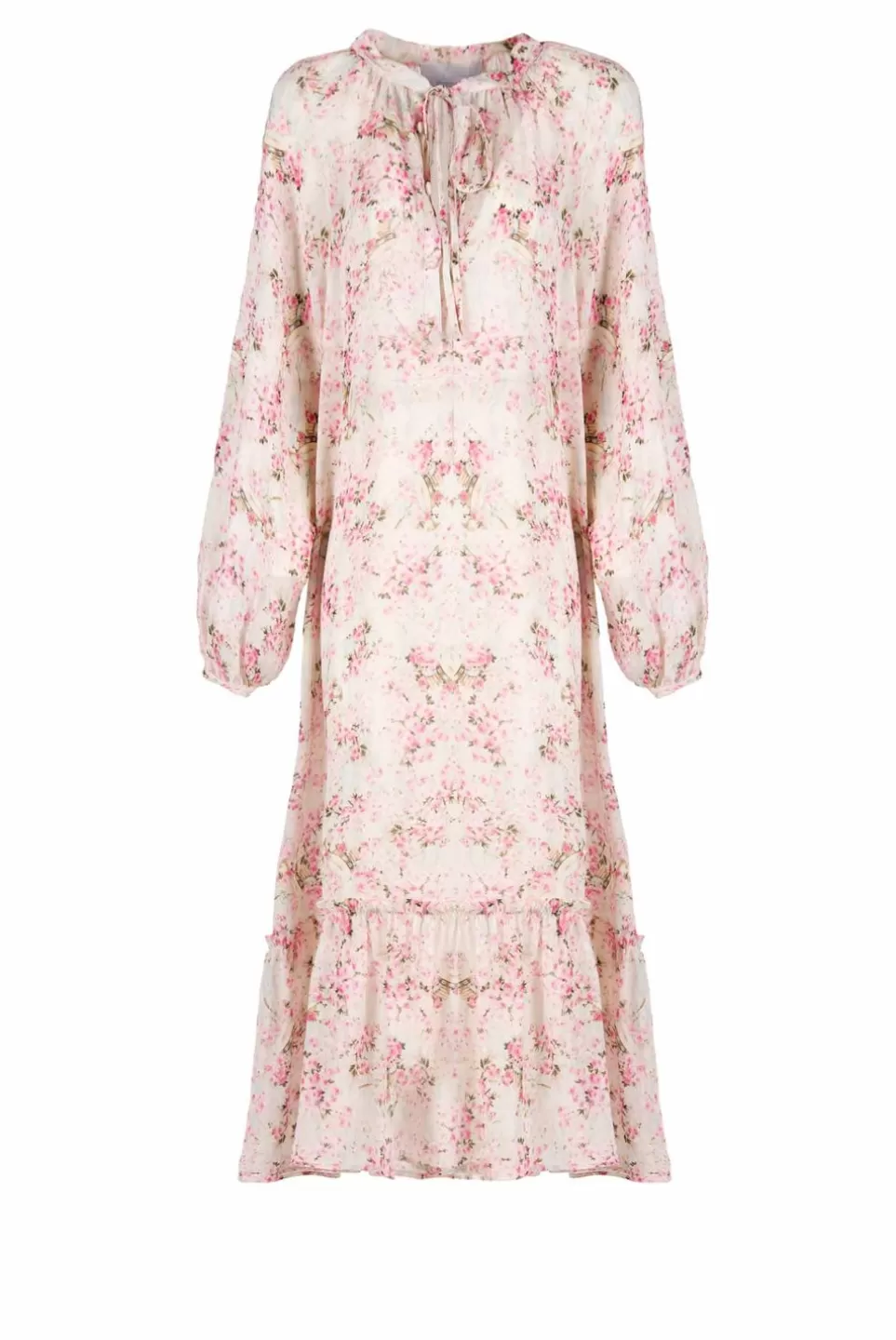 Dresses | Luisa Beccaria Raglan Wide Dress Printed Rose Buds