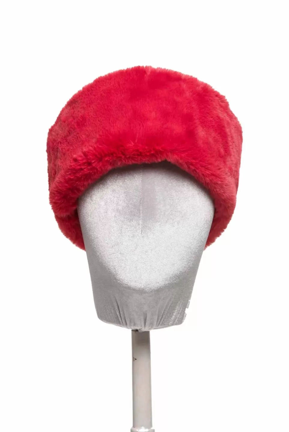 Headband | Luisa Beccaria Red Faux Fur Hairband