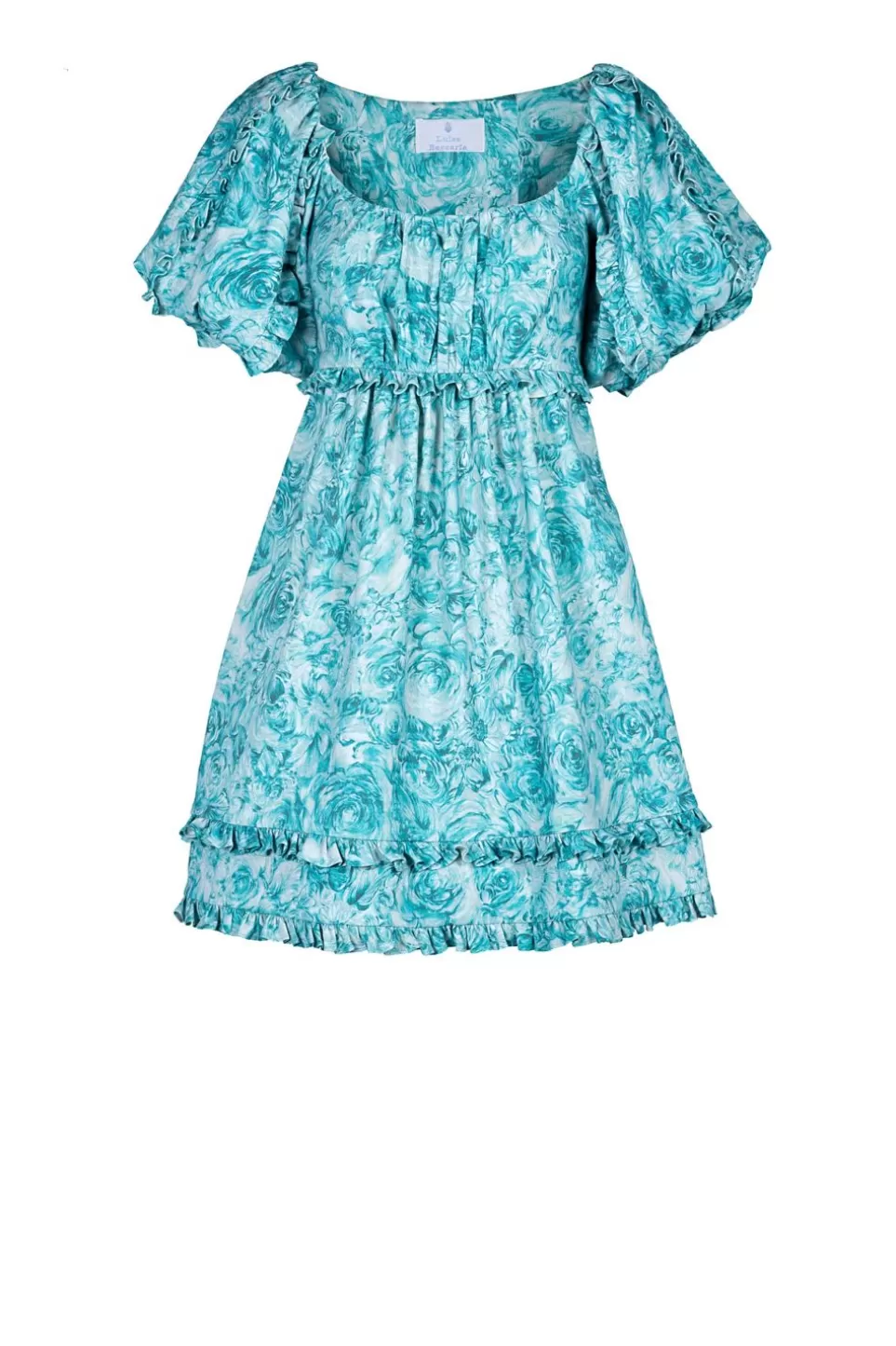 Dresses | Luisa Beccaria Roses Mini Printed Linen Dress