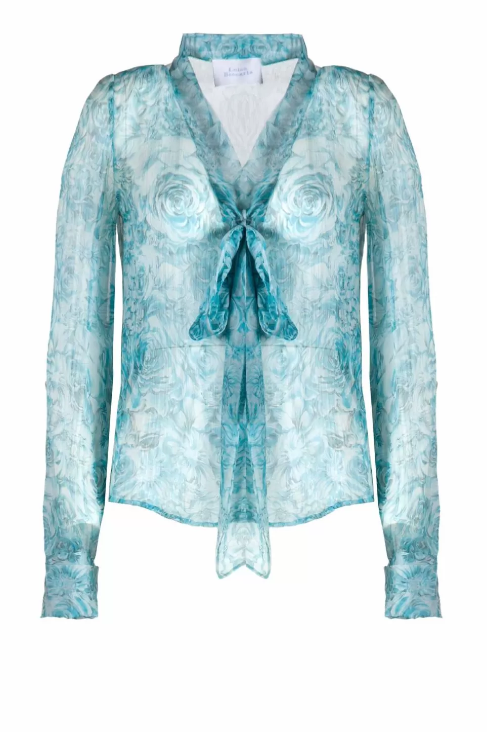 Tops & Blouses | Luisa Beccaria Roses Printed Chiffon Blouse