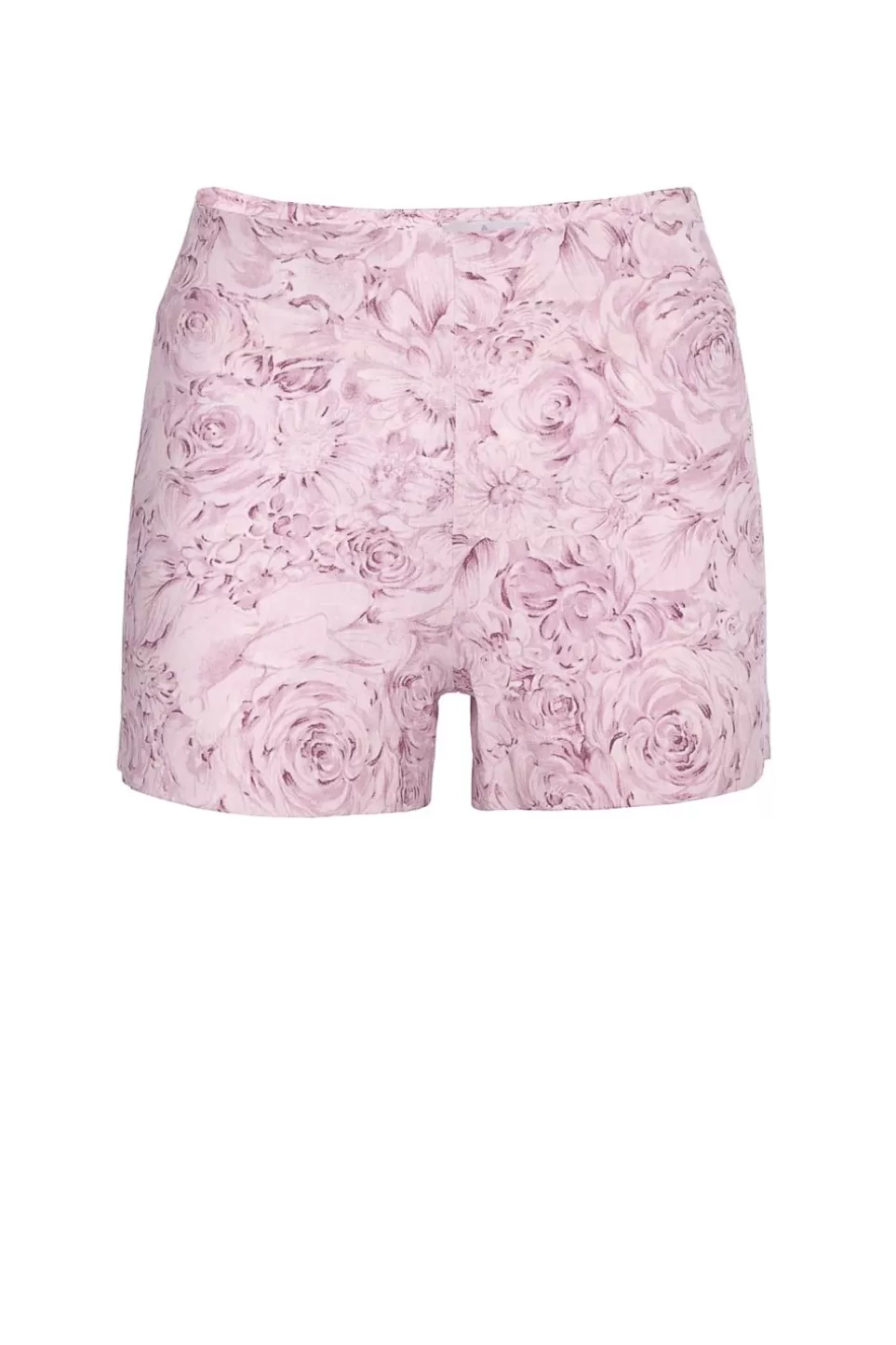 Trousers & Shorts | Luisa Beccaria Roses Printed Linen Shorts Pink