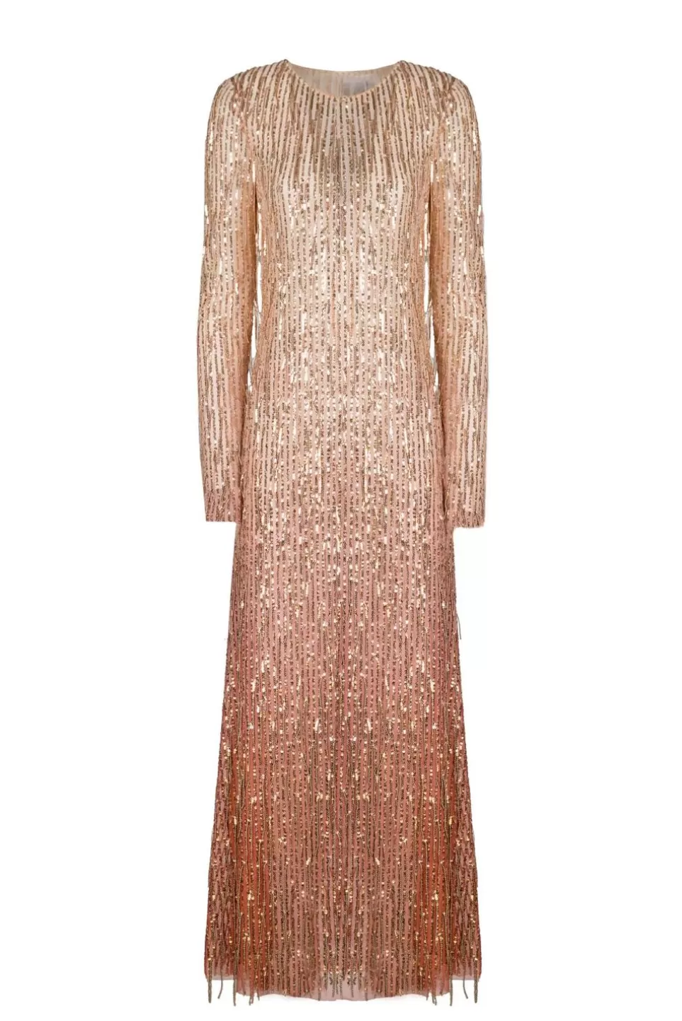 Dresses | Luisa Beccaria Sequin Degrade' Dress With Fringes