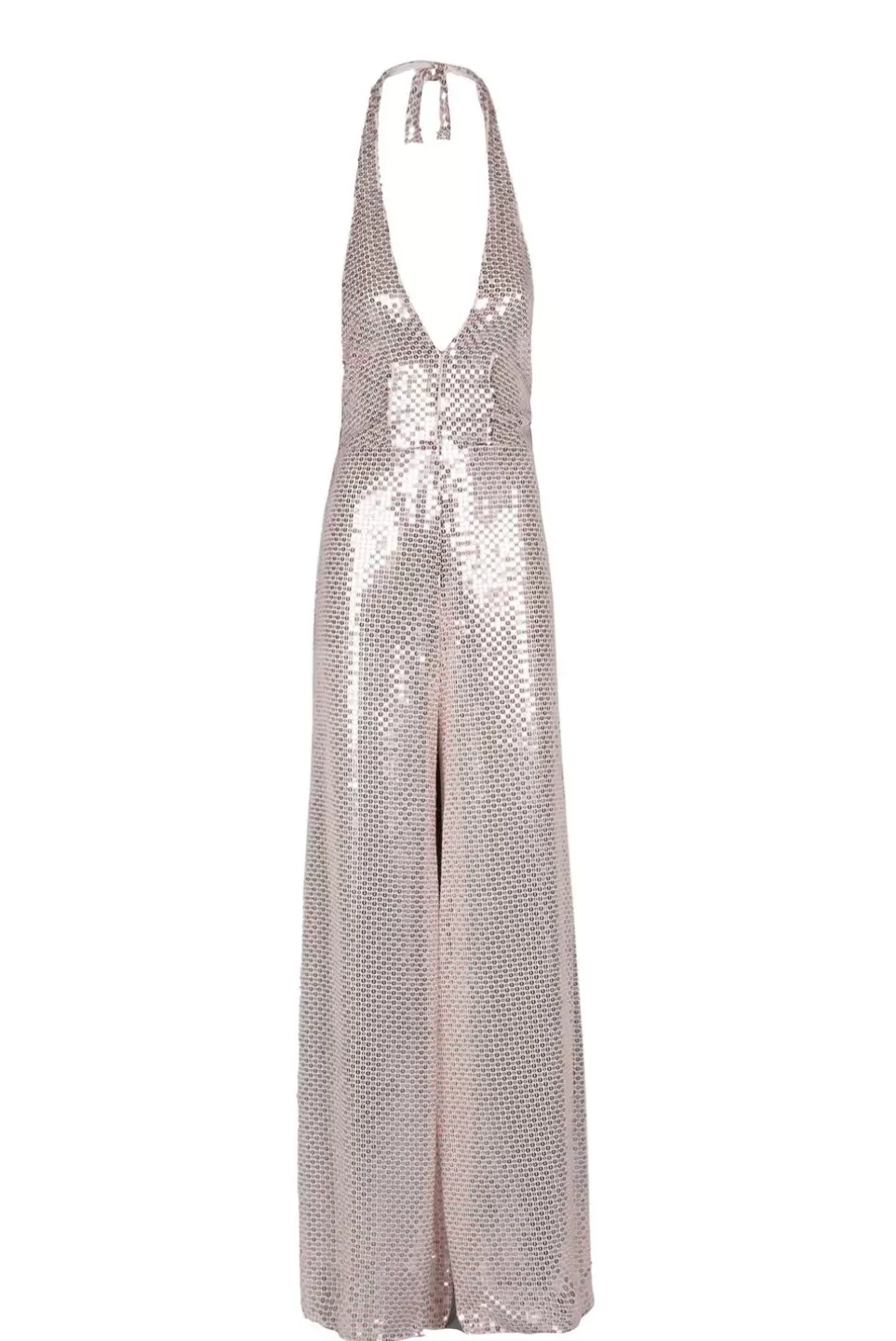 Dresses | Luisa Beccaria Sequin Halter Meck Jumpsuit