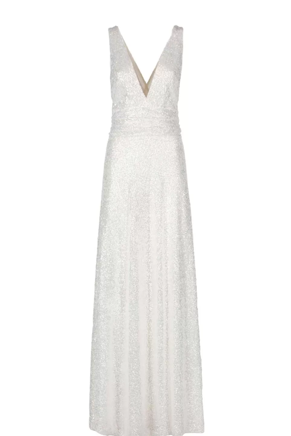 Dresses | Luisa Beccaria Sequin Long Dress With V Neckline