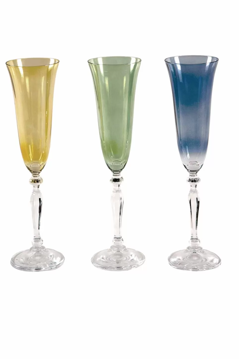 Flute | Luisa Beccaria Set Of Six Flute Multi Color