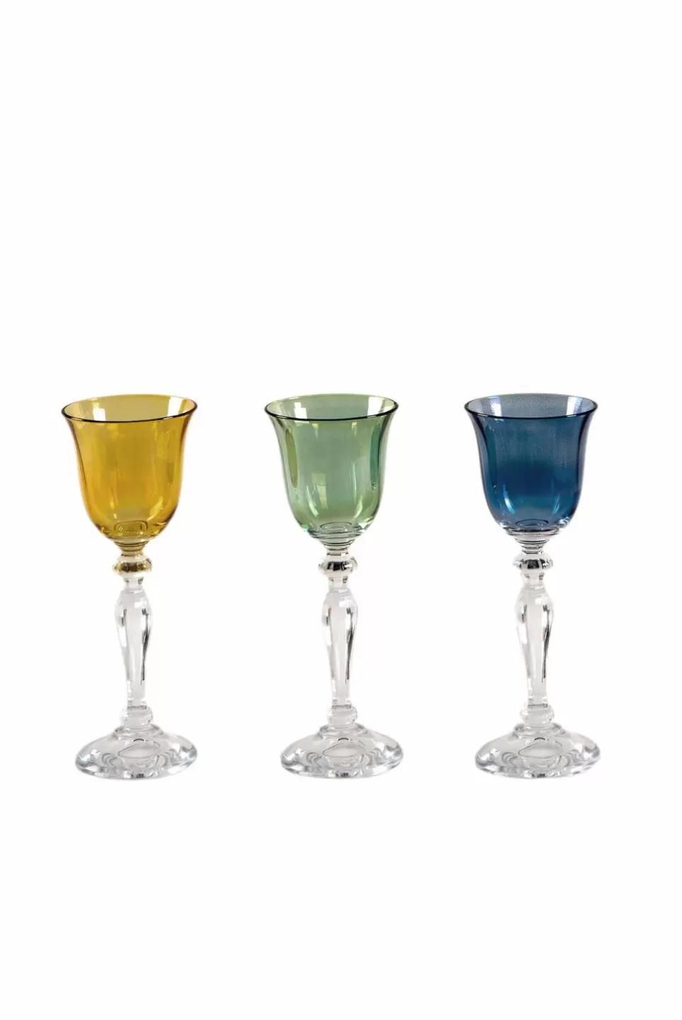 Shot | Luisa Beccaria Set Of Six Shot Blue, Yellow, Green