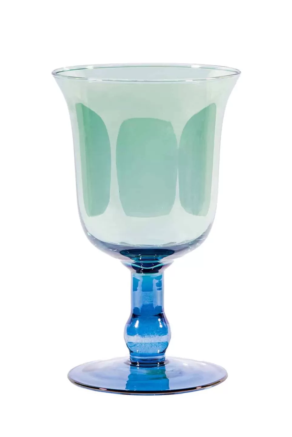 Vase | Luisa Beccaria Shade Blue To Green Medium Candle Vase