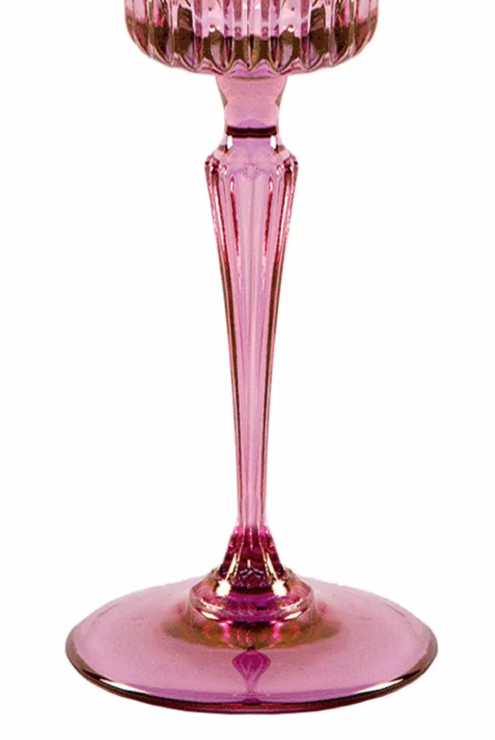 Flute | Luisa Beccaria Shade Pink To Purple Set Of Two Domina Flute Glass