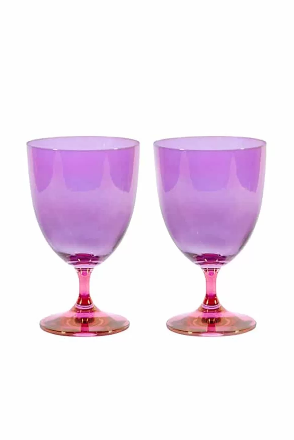 Water | Luisa Beccaria Shade Pink To Purple Set Of Two Water Glass