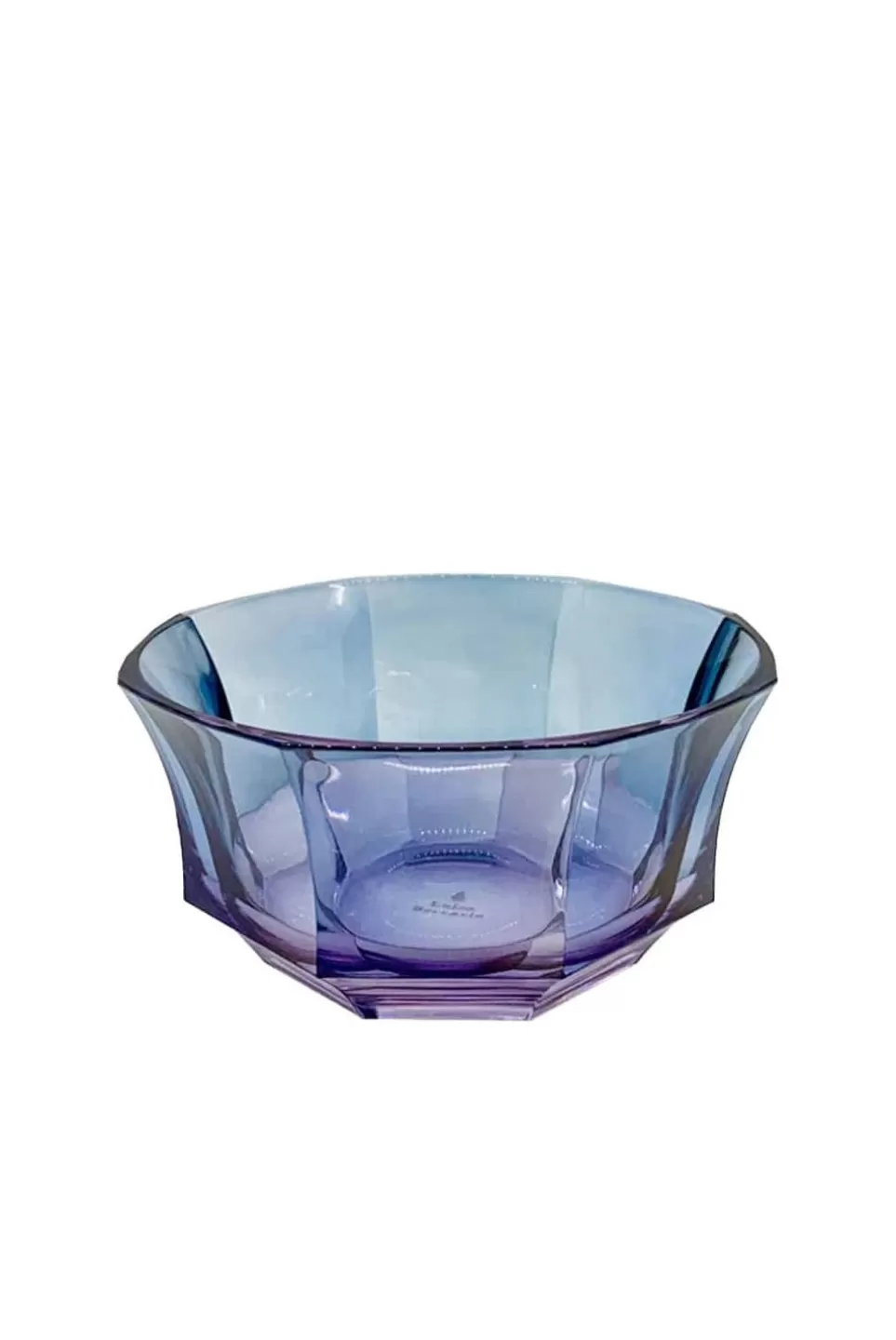 Bowls | Luisa Beccaria Shade Purple To Blue Faceted Crystal Dessert Bowl