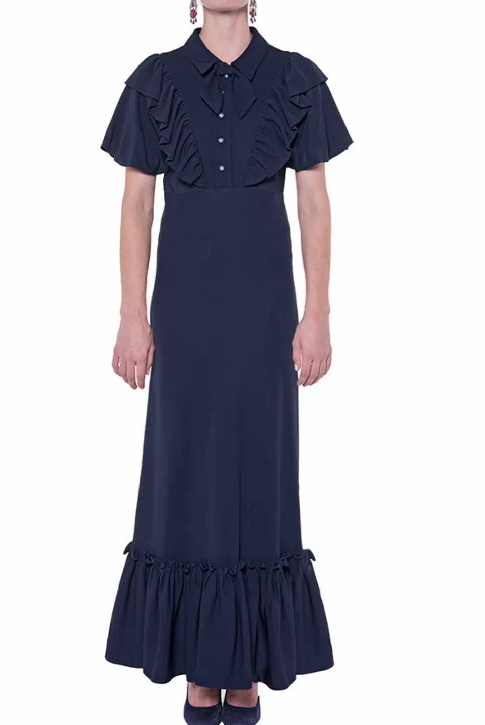 Dresses | Luisa Beccaria Short Sleeve Collared Dress