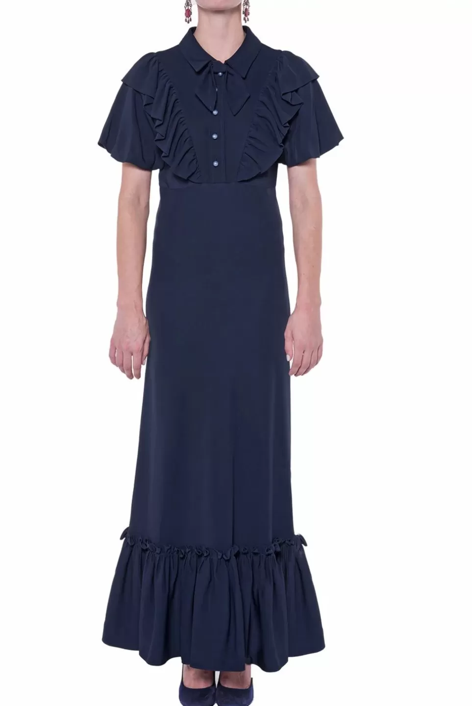 Dresses | Luisa Beccaria Short Sleeve Collared Dress