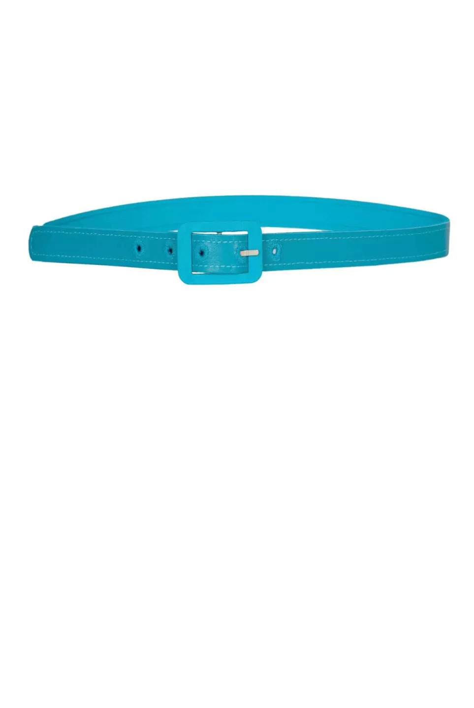 Belt | Luisa Beccaria Silk Satin Turquoise Belt