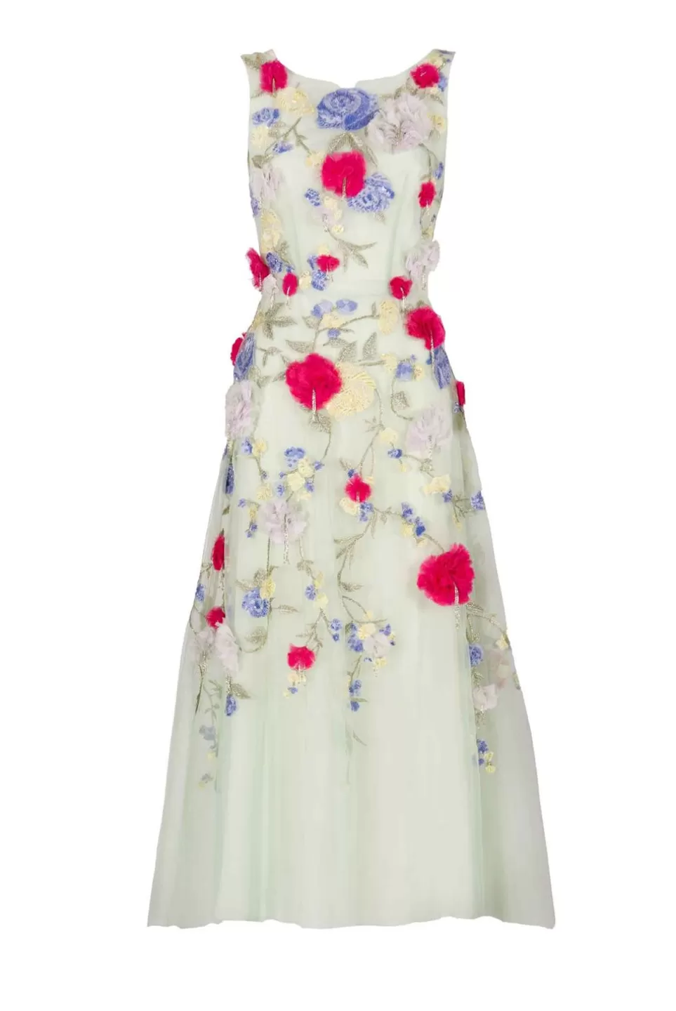 Dresses | Luisa Beccaria Sleeveless Embroidered Midi Dress