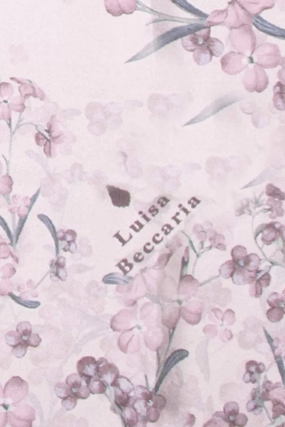 Scarf | Luisa Beccaria Small Flowers Printed Silk Scarf