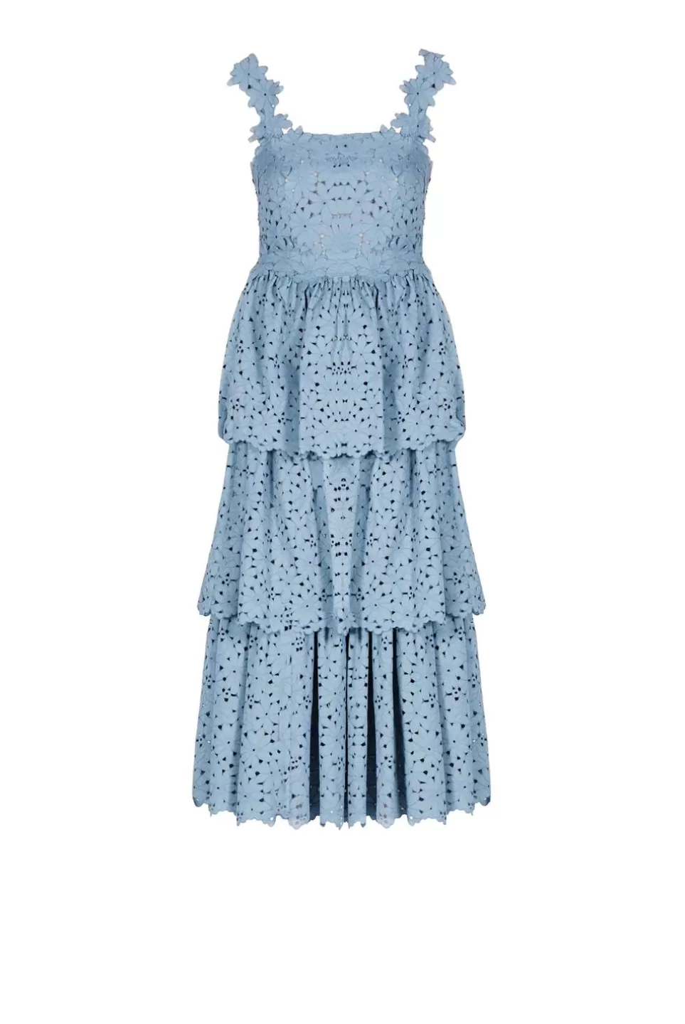 Dresses | Luisa Beccaria Tiered Floral Lace Dress