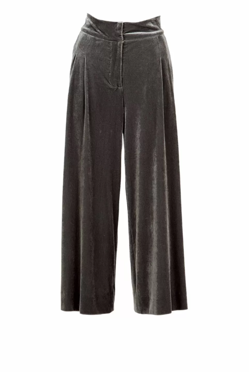 Trousers & Shorts | Luisa Beccaria Velvet Pants Salvia