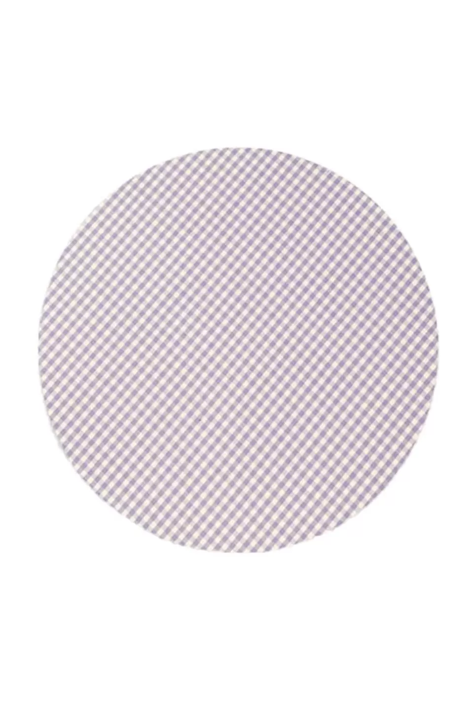 Tablecloth | Luisa Beccaria Vichy Cotton Round Purple Placemat