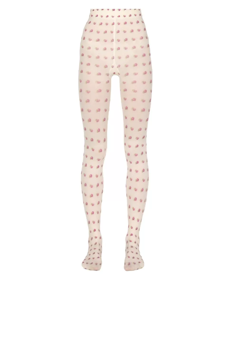 Tights | Luisa Beccaria Vintage Buds Tights Cream