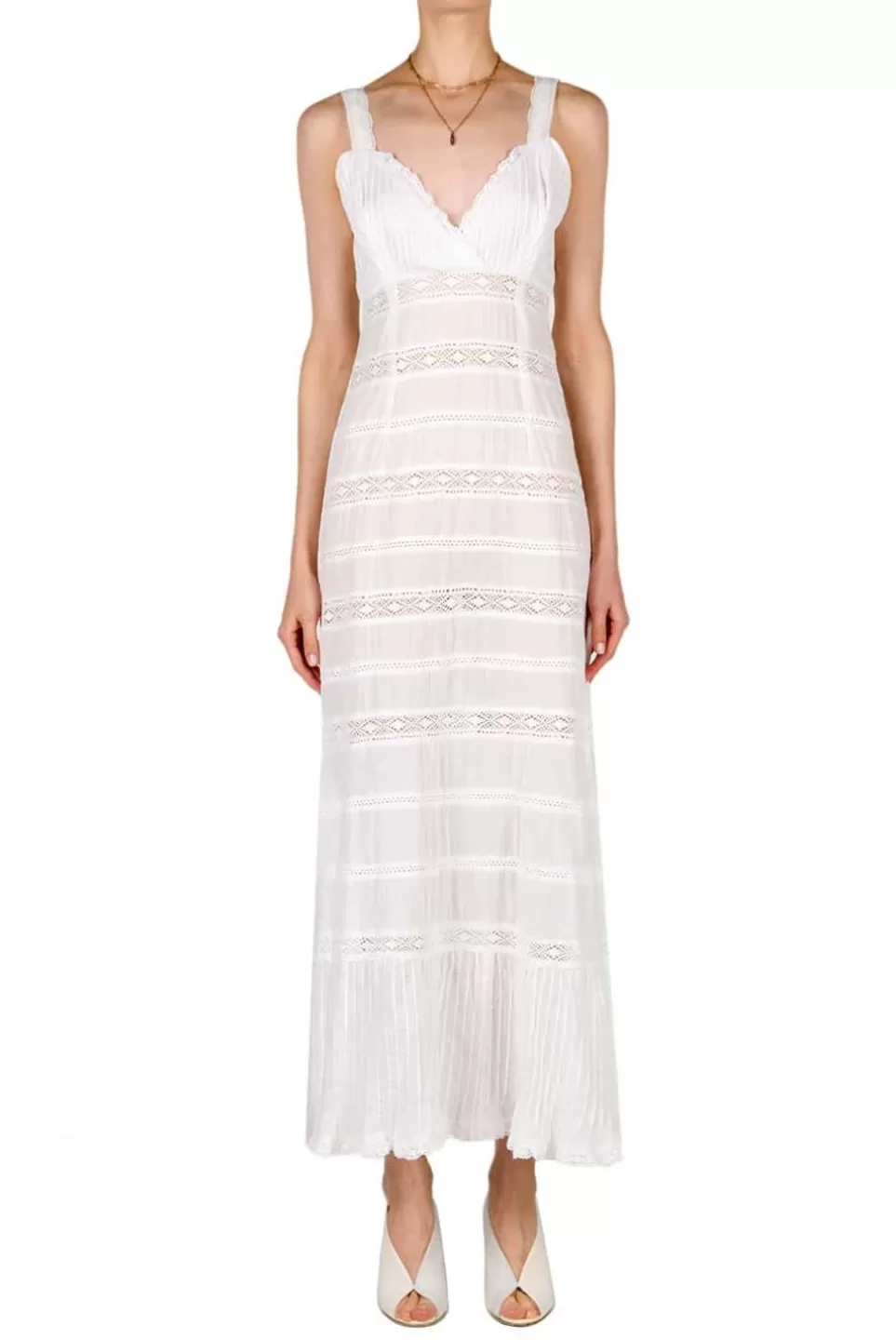 Dresses | Luisa Beccaria White Cotton Beach Dress