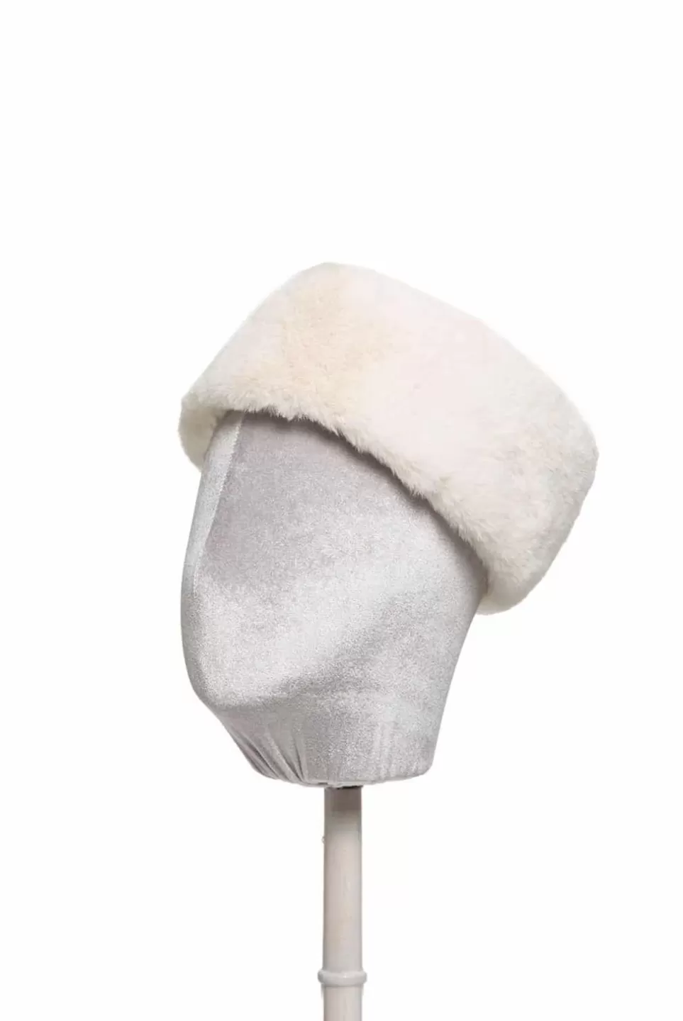 Headband | Luisa Beccaria White Faux Fur Hairband