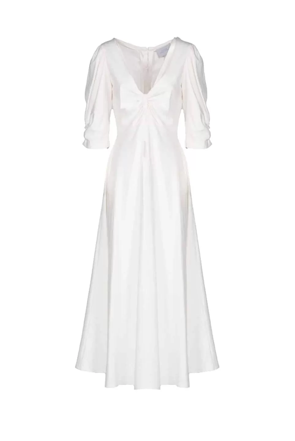 Dresses | Luisa Beccaria White Linen Stretch Anna Dress